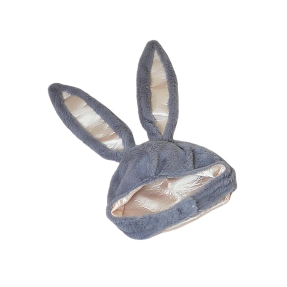 Matsuzay Gorro con capucha de orejas de conejo de algodón para selfies festivos 65x02 pulgadas Kits de decoración para fiestas Púrpura claro 21.65x11.02 pulgadas