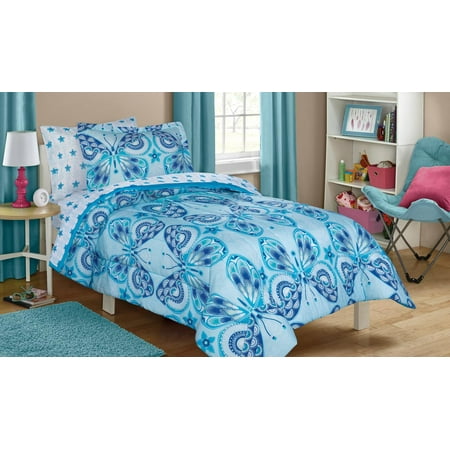 Mainstays Kids Butterfly Boho Bed in a bag