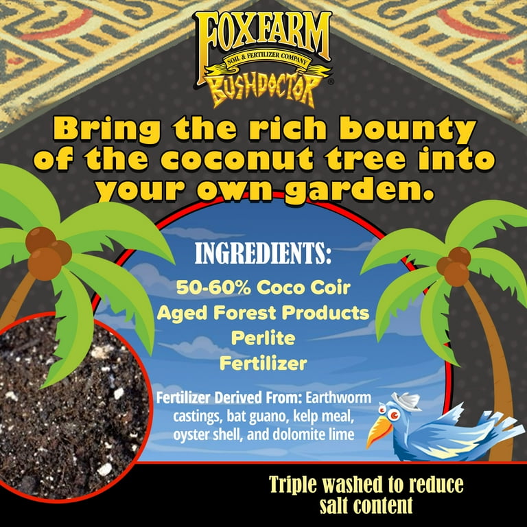 FoxFarm, Bush Doctor Coco Loco Potting Soil Mix, 2 Cu Ft 2 Pack
