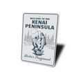 thumbnail image 4 of Kenai Peninsula Novelty Sign, Metal Wall Decor - 10x14 inches, 4 of 4