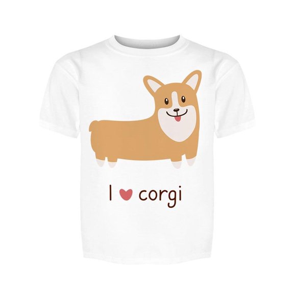 I Heart Corgi Tee Girl's -Image by Shutterstock