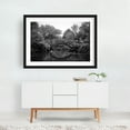 thumbnail image 2 of Gapstow Bridge in Central Park - Manhattan New York Photography Black and White Bridge Nature Scenic Landscape Lake Wildlife Black Framed Wall Art Print 16 x 24 inches, 2 of 4