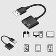 thumbnail image 6 of YIGSECU USB Sound Adapter Earphone & Microphone Double Functionality Sound Card for Home Studios, Gamers & Content Creators, 6 of 7