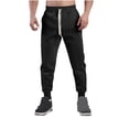 thumbnail image 2 of UAMVSH Joggers for Men Classic Running Athletic Pants Soft Drawstring Fleece Hiking Sweatpants with Pockets Fall Fashion(X-Large,Black), 2 of 3