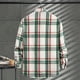 thumbnail image 4 of Blusa y camisa de manga larga con cuello vuelto para hombre, blusa informal a cuadros a la moda con botones y cuello vuelto, blusa de poliéster para hombre, 4 of 9
