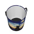 thumbnail image 2 of KLL Cat Under Starry Skies Waterproof Foldable Laundry Hamper Bucket with Handles for Storage Bin,Kids Room,Home Organizer (Medium ), 2 of 7