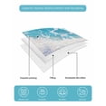 thumbnail image 5 of Coastal Beach Full Size Down Alternative Comforter, Lightweight Comforter Quilt Bedding Set with Pillow Shams Nautical Ocean Starfish Shells Sea Waves All Seasons Bed Comforter Duvet Insert 78"x90", 5 of 7