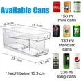 thumbnail image 2 of RETON Organisateurs de Rangement pour Réfrigérateur à Double Couche pour Canettes de Soda, Distributeur Automatique de Canettes, Support de Canettes de Bière pour Réfrigérateur, Support de Canettes, Rangement pour Canettes Roulantes (2 Couches pour 10 Canettes), 2 of 7