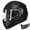 Matte Black, variant on GLX GX11 Compact Motorcycle Helmet - Camo, Small - Full Face w/ Tinted Visor, DOT Approved