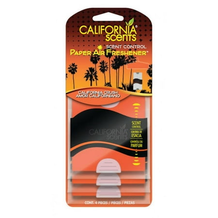 California Scents Car Odor Eliminating Paper, Cherry Scent, (Best California Car Scents)
