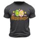 thumbnail image 1 of Camisa Casual de Cuello de la Tripulación de la Impresión de Pascua de Manga Corta de Verano Top Ligero de Poliéster para los Hombres, Camiseta de Manga Corta para el Uso Diario de Primavera Verano, 1 of 9