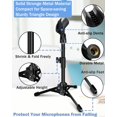 thumbnail image 4 of Mictop 2 Pack Desktop Mic Stand, Portable Foldable Tripod with Mic Clip Holder, Adjustable Microphone Stand For Dynamic, 4 of 7