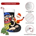 thumbnail image 4 of Saiise Sml Jeffy Aq Print 17.7 Inches Christmas Stockings,Large Stockings for for Christmas Xmas Tree Holiday Fireplace Family Decor Gifts, 4 of 7