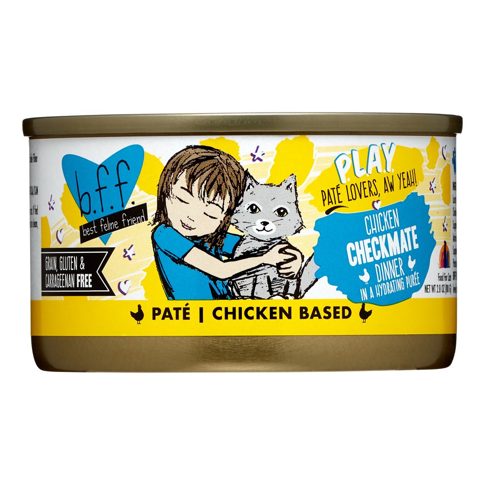 Weruva BFF PLAY Checkmate Chicken Dinner in a Hydrating Puree Pate Wet