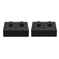 thumbnail image 2 of 2Pcs HIFI 4-Way Bi-Directional 3.5mm Stereo Audio Switcher with Mute Button for PC Headphones Speakers 4 Inputs 1 Output, 2 of 8