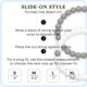 thumbnail image 4 of Pulseras Lokai con cuentas de silicona en blanco y negro para hombre y mujer, 4 of 6