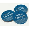 thumbnail image 3 of Inkdotpot 50 Pack Real Silver Foil Paper Tags Happy Diwali Favor Hang Tags, 3 of 7