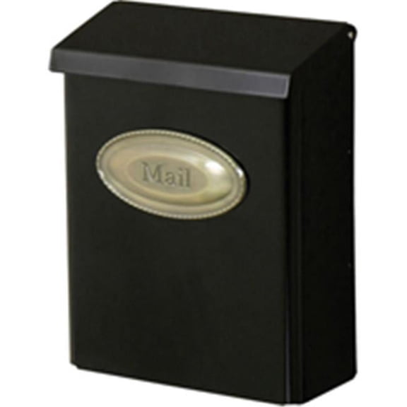 DVK00000 Mailbox Black Vertical Mount Lockable