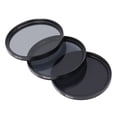 thumbnail image 1 of ND Filter Set, with ND2 Filter, ND4 Filter and ND8 Filter HD Multi Layer Coating Anti Overexposure Camera Lens Filter for Shooting Accessory, 1 of 7