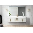 thumbnail image 2 of James Martin Vanities 389-V72s-G-Mw Mercer Island 72" Wall Mounted Single Basin Wood, 2 of 5