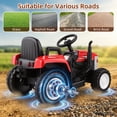 thumbnail image 2 of Farmdex 24V Ride on Tractor with Detachable Trailer, Ride on Toys for Kids w/ Remote Control, Electric Cars for Kids, LED Lights, Bluetooth, Music, MP3, Red, 2 of 8