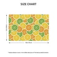 thumbnail image 4 of Placemats Set Of 4 / 6, Lemon Colorful Print Placemats For Dining Table Indoor/Outdoors Heat Resistant Washable Placemats 18" X 12", 4 of 8