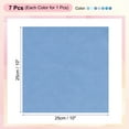 thumbnail image 2 of Uxcell 7Pcs 10" x 10" Lotes de tela de color sólido precortada, azul, 2 of 6