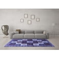 thumbnail image 3 of Ahgly Company Indoor Round Persian Blue Traditional Area Rugs, 4' Round, 3 of 4