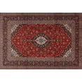 thumbnail image 1 of Ahgly Company Machine Washable Indoor Rectangle Traditional Dark Almond Brown Area Rugs, 5' x 7', 1 of 7
