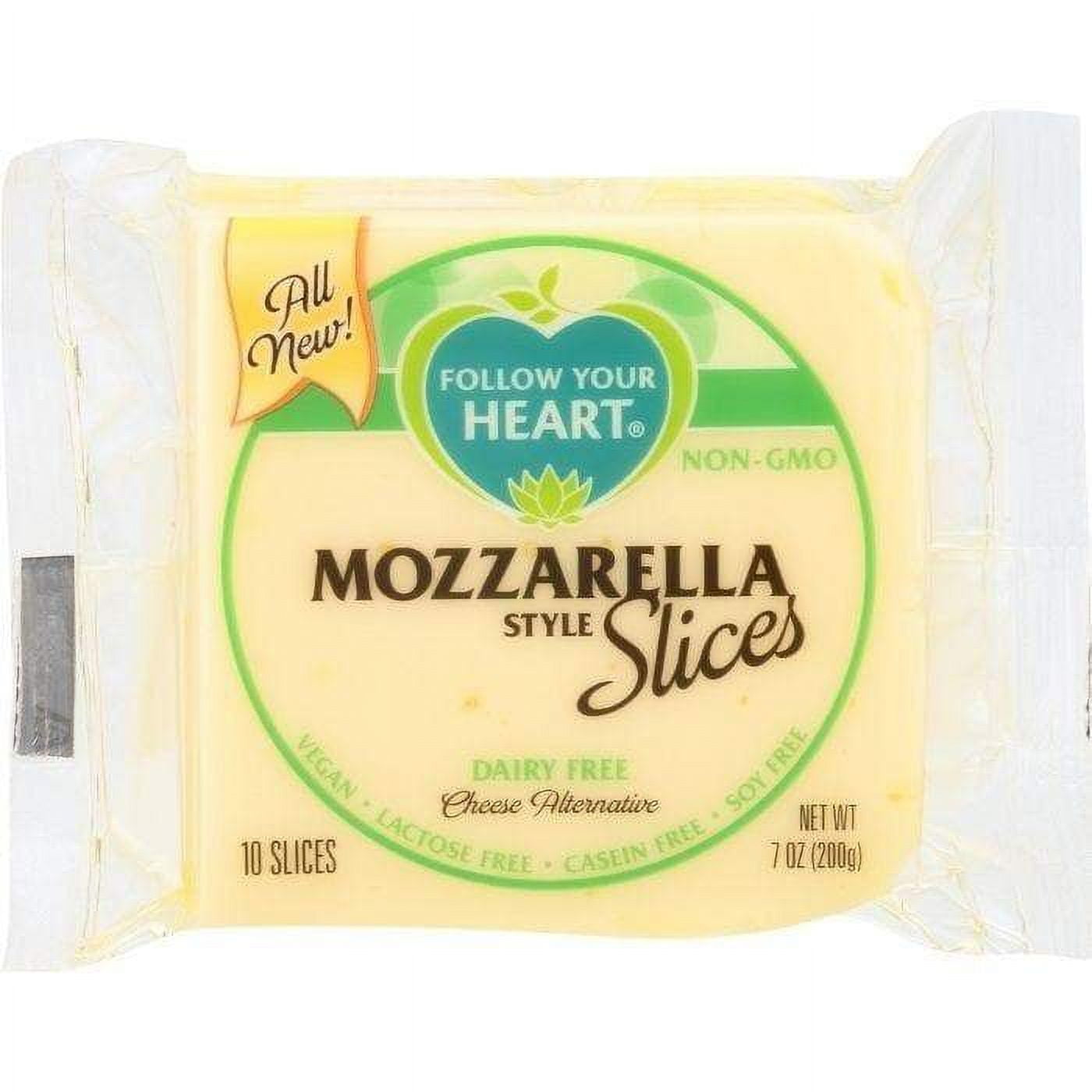 Follow Your Heart Slices Mozzarella Cheese Alternative, 7 Oz.