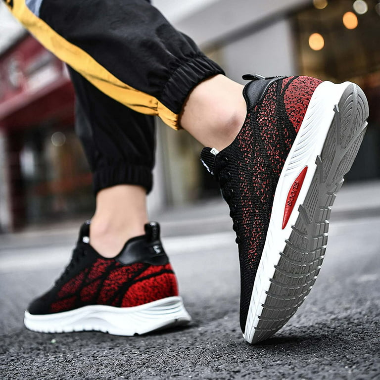 ondersteboven verdund Besparing Men Elevator Sneakers Sports Shoes Invisible Height Increasing 2.36 Inches  Taller Elevator Shoes Lace up Fashion Sneakers - Walmart.com
