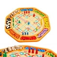 thumbnail image 3 of jifeng Multifunctional Halma Ludo Strategy Game Parlor Game Board Game Made of Wood, 3 of 9