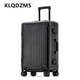 thumbnail image 3 of KLQDZMS-maleta para hombre, caja de embarque de aleación de aluminio y magnesio, 20 ", 24", 26 ", 29 pulgadas, cubierta de carrito de gran capacidad, equipaje rodante, 3 of 4