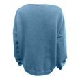 thumbnail image 2 of Ediodpoh Women Tie Front Oversized Knitted Cardigan Girls Knitwear Sweater Top Cardigan Sweaters for Women with Sleeve Open Front Blue S, 2 of 3