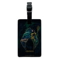 thumbnail image 1 of Aquaman Movie Atlantis Logo Rectangle Leather Luggage Card Suitcase Carry-On ID Tag, 1 of 8
