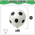 thumbnail image 3 of 35 Pcs Soccer Ball Balloons, Black White Soccer Birthday Latex Balloons for Boys, Soccer Party Decorations Supplies for Kids Children Football Lover Sport Theme Birthday Baby Shower Party Decor, 3 of 35