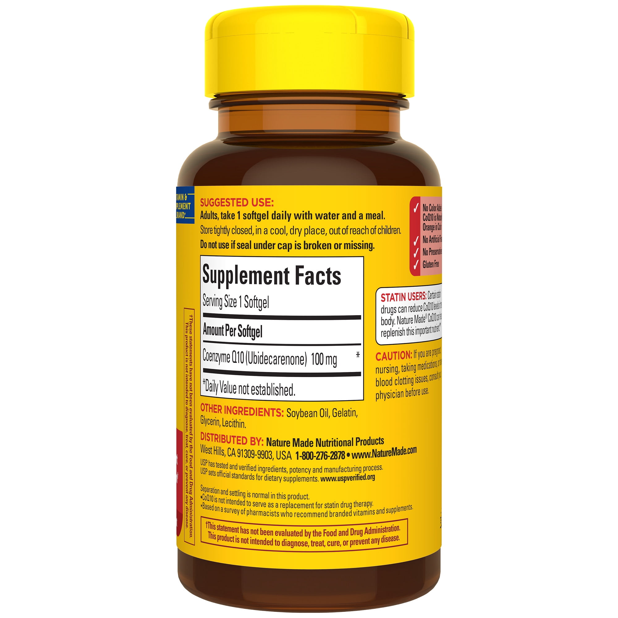 Nature Made CoQ10 100mg Softgels, Dietary Supplement for Heart Health Support, 40 Count