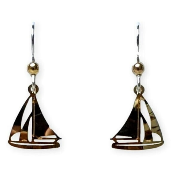 SAILBOAT Hypo-Allergenic Earrings, Sterling Silver Plated, by Sienna Sky