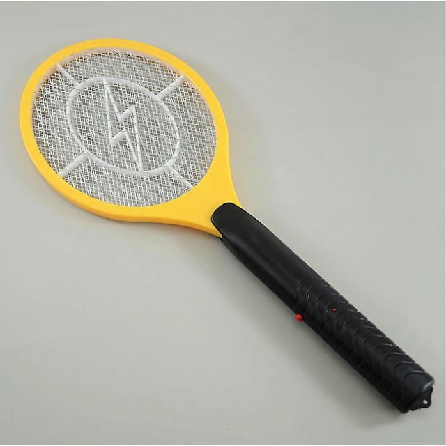 Raqueta eléctrica para moscas y mosquitos, matamoscas para exteriores/interiores