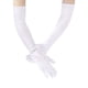 thumbnail image 1 of Zhuge Guantes de satén de estilo ópera, de talla clásica para adultos, de 21,7" (blancos), 1 of 4