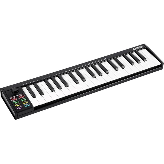 Senfot 37-Key MIDI Keyboard Controller with 8 Drum Pads, OLED Display, DAW Integration for Music Production, Ideal for Professional & Home Studios