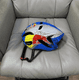 thumbnail image 5 of Red Bull Red Bull Bicycle Helmet with Visor, Blue, Silver, Yellow, 5 of 5