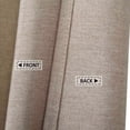 thumbnail image 4 of GlowSol 72"Wx84"L Shower Curtain with Hooks Flax Linen Like 240GSM Heavy Weight Modern Farmhouse Fabric Bath Shower Curtain Hotel Luxury Washable, Taupe, 1 Set, 4 of 7