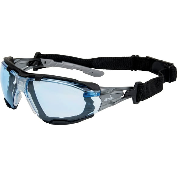 Z2900 Series Safety Glasses with Foam Gasket, Blue Lens, Anti-Scratch Coating, ANSI Z87+/CSA Z94.3