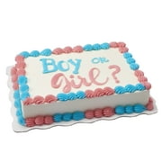 Angle View: Boy or girl? Sheet Cake