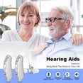 thumbnail image 3 of Rechargeable Hearing Aids for Seniors with Noise Cancelling,Hearing Loss Hearing Amplifiers,Digital Hearing Aid,Sound amplifier with Volume Control,Sliver, 3 of 8