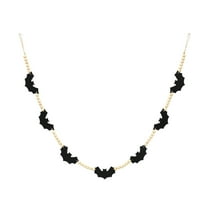 Halloween Black Felt Bats and Wood Beads Garland, Scary Halloween Decoration, Bats Banner, Halloween Decorations Indoor, Haunted House Decoration, 55.2inch