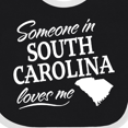 thumbnail image 4 of Inktastic Someone in South Carolina Loves Me Boys or Girls Baby Bib, 4 of 4