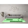 thumbnail image 3 of Ahgly Company Indoor Rectangle Solid Emerald Green Modern Area Rugs, 7' x 9', 3 of 4