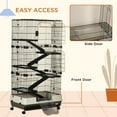 thumbnail image 4 of Small Animal Cage With Wheels, Portable Bunny Cage 6-Tier, 4 of 5